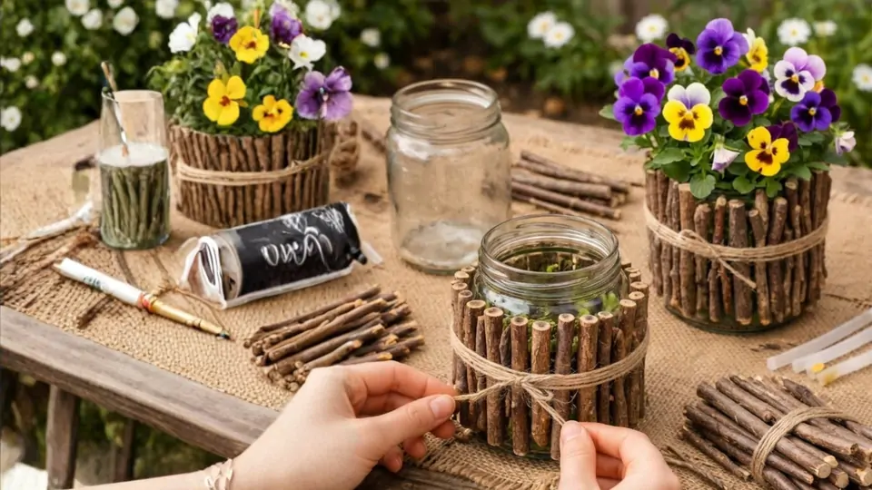 Warsztaty ekologiczne pn. „Coś z niczego - doniczki ze słoików”