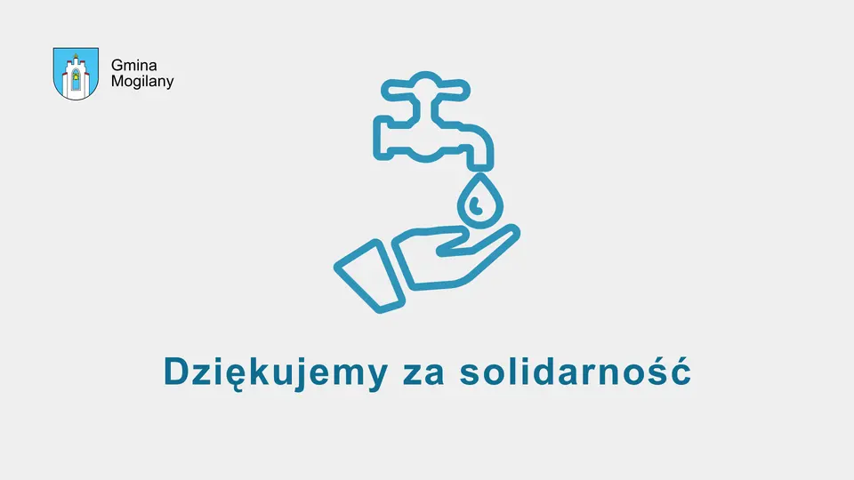 grafika i napis: dziękujemy za solidarność